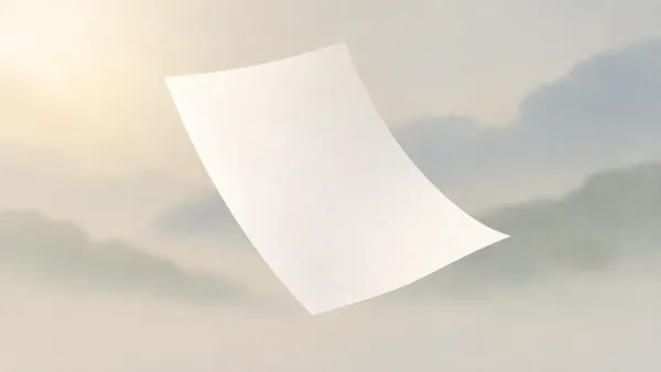 The sheet of paper that's always there